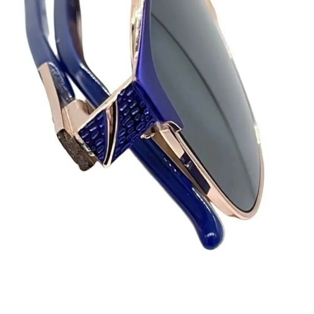 Bulova Nairobi Royal Blue Gold Top Rim  Eyeglasses Sunglasses